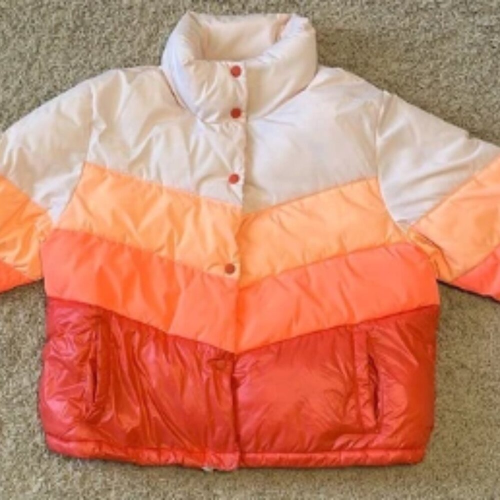 Bright Colorblock Puffer Jacket | Target | Anysize